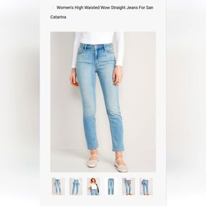 Old Navy High Waisted Wow Straight Jeans - San Catarina